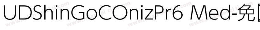 UDShinGoCOnizPr6 Med字体转换